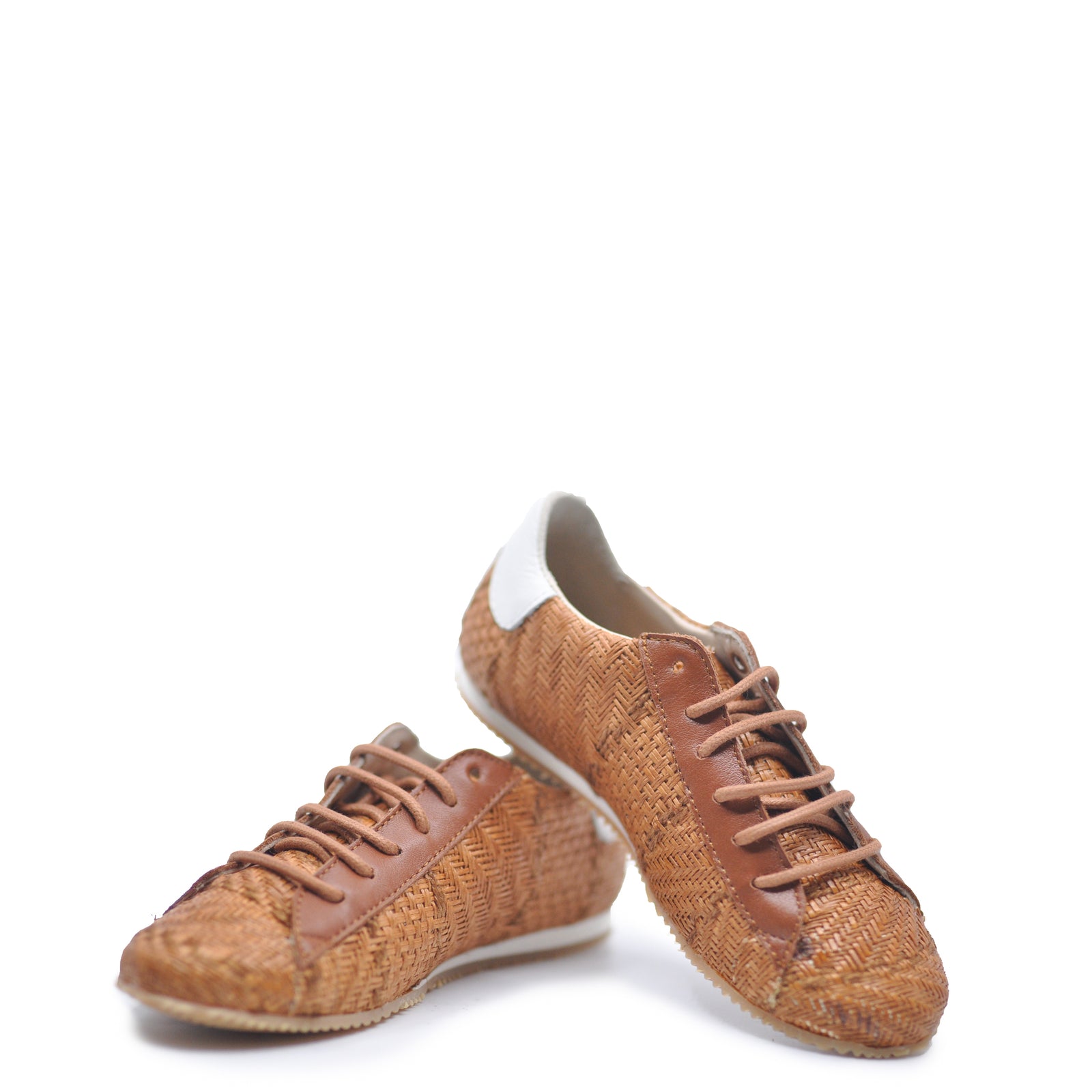 Manuela Luggage Weave Sneaker-Tassel Children Shoes