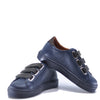 Atlanta Mocassin BLACK Pebbled Velcro Sneaker-Tassel Children Shoes