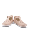 Beberlis Pink Perforated T-Strap Baby Shoe-Tassel Children Shoes