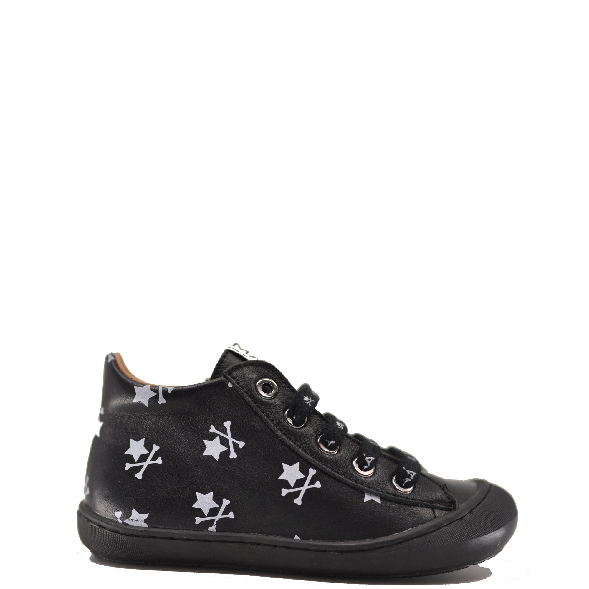 MAA Black Bones Baby Sneaker-Tassel Children Shoes