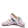 Beberlis White Floral Buckle Loafer-Tassel Children Shoes
