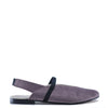 Hoo Lilac Velvet Strap Slingback-Tassel Children Shoes