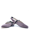 Hoo Lilac Velvet Strap Slingback-Tassel Children Shoes