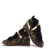 Manuela Black and Gold Star Fur Bootie-Tassel Children Shoes