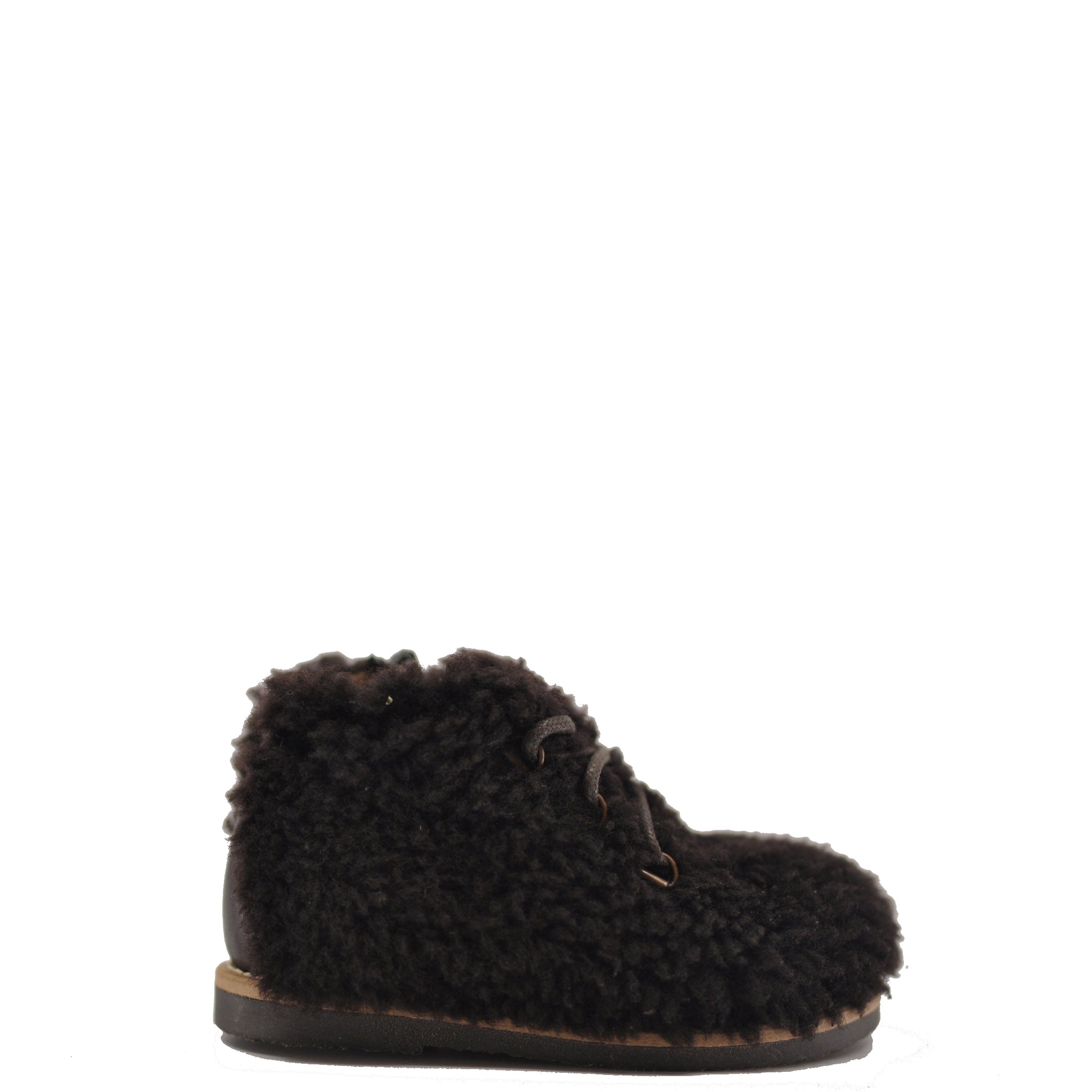 Manuela Mocha Teddy Bootie-Tassel Children Shoes