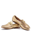Beberlis Gold Metallic Loafer-Tassel Children Shoes