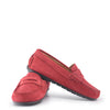 Atlanta Mocassin Red Nubok Penny Loafer-Tassel Children Shoes