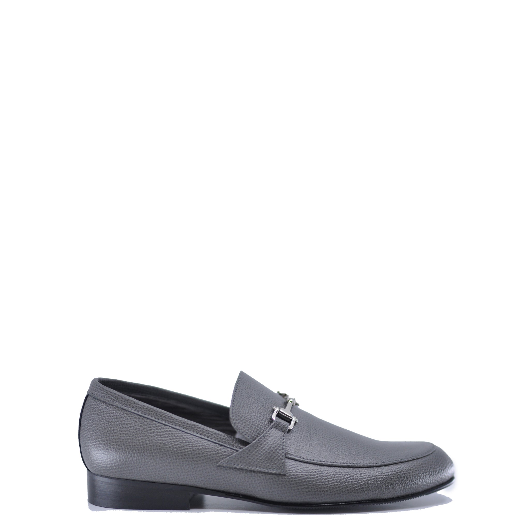 Atlanta Mocassin Gray Slip-On Buckle Dress Shoe-Tassel Children Shoes