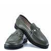 Hoo Hunter Green Studded Loafer-Tassel Children Shoes