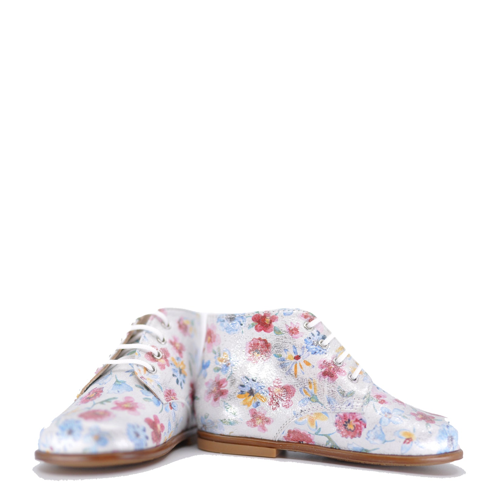 Beberlis Pink Floral Lace-Up Bootie-Tassel Children Shoes