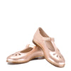 Beberlis Rose Gold Perforated T-Strap Mary Jane-Tassel Children Shoes