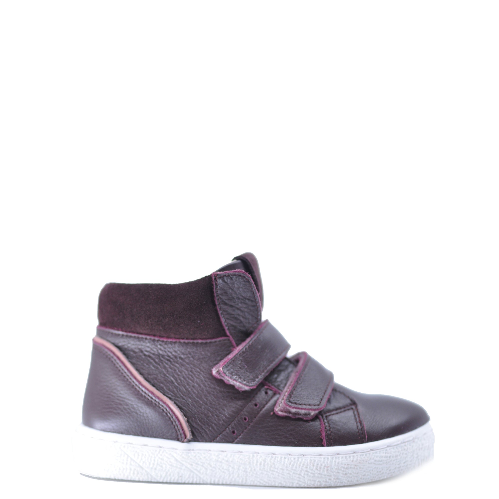Emel Burgundy Velcro Baby Sneaker Sneaker-Tassel Children Shoes