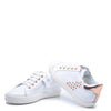 Beberlis White Leather Heart Sneaker-Tassel Children Shoes