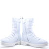 Manuela White Leather Button Boot-Tassel Children Shoes