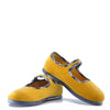 Bonton Mustard Velvet Mary Jane-Tassel Children Shoes