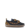 Tocoto Vintage Gray Leopard Velcro Sneaker-Tassel Children Shoes