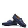 Atlanta Mocassin Navy Pebbled Penny Loafer-Tassel Children Shoes