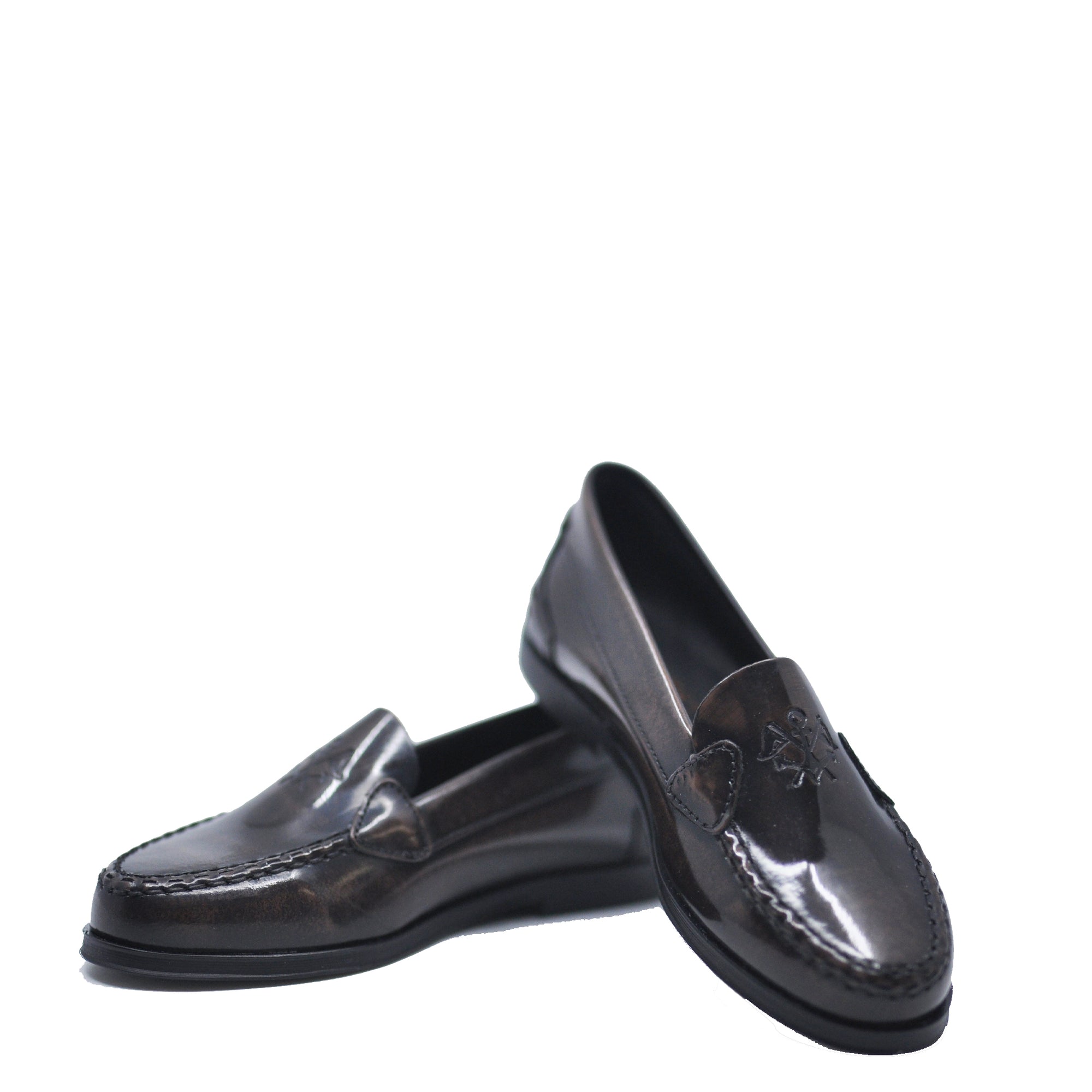 Confetti Burnished Brown Loafer-Tassel Children Shoes