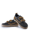 Tocoto Vintage Gray Leopard Velcro Sneaker-Tassel Children Shoes