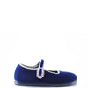 Bonton Navy Velvet Mary Jane-Tassel Children Shoes