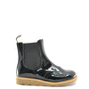 Young Soles Black Patent Wingtip Leather Boot-Tassel Children Shoes
