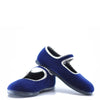 Bonton Navy Velvet Mary Jane-Tassel Children Shoes