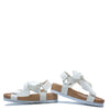 Petite Hailey Cream Bow Sandal-Tassel Children Shoes