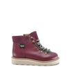 Young Soles Wine Lace Up Boot-Tassel Children Shoes