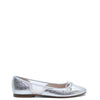 Beberlis Silver Leather Mesh Ballet Flat-Tassel Children Shoes
