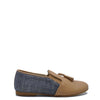 Sonatina Tan and Navy Tassel Loafer-Tassel Children Shoes