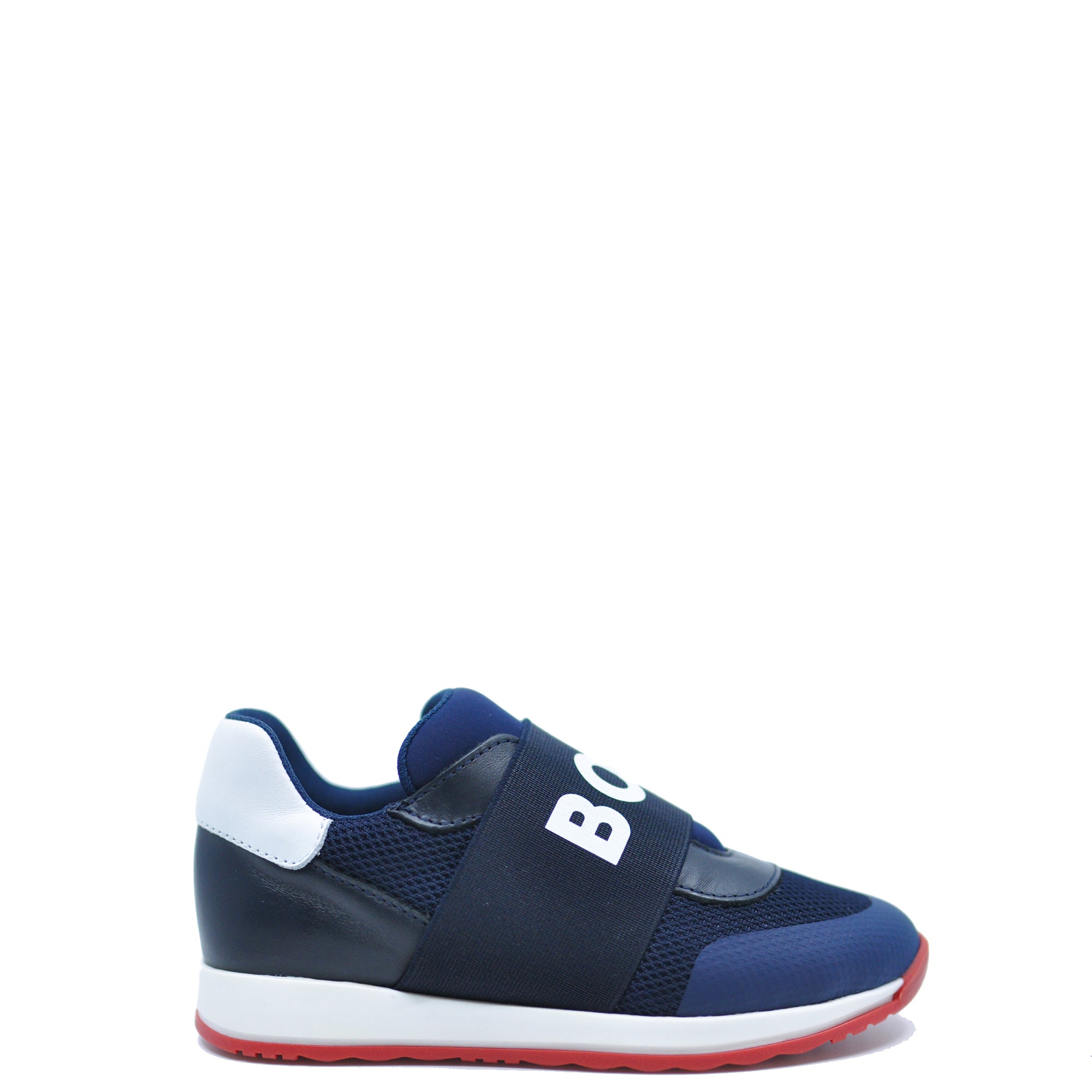 Hugo Boss Navy Logo Sneaker-Tassel Children Shoes