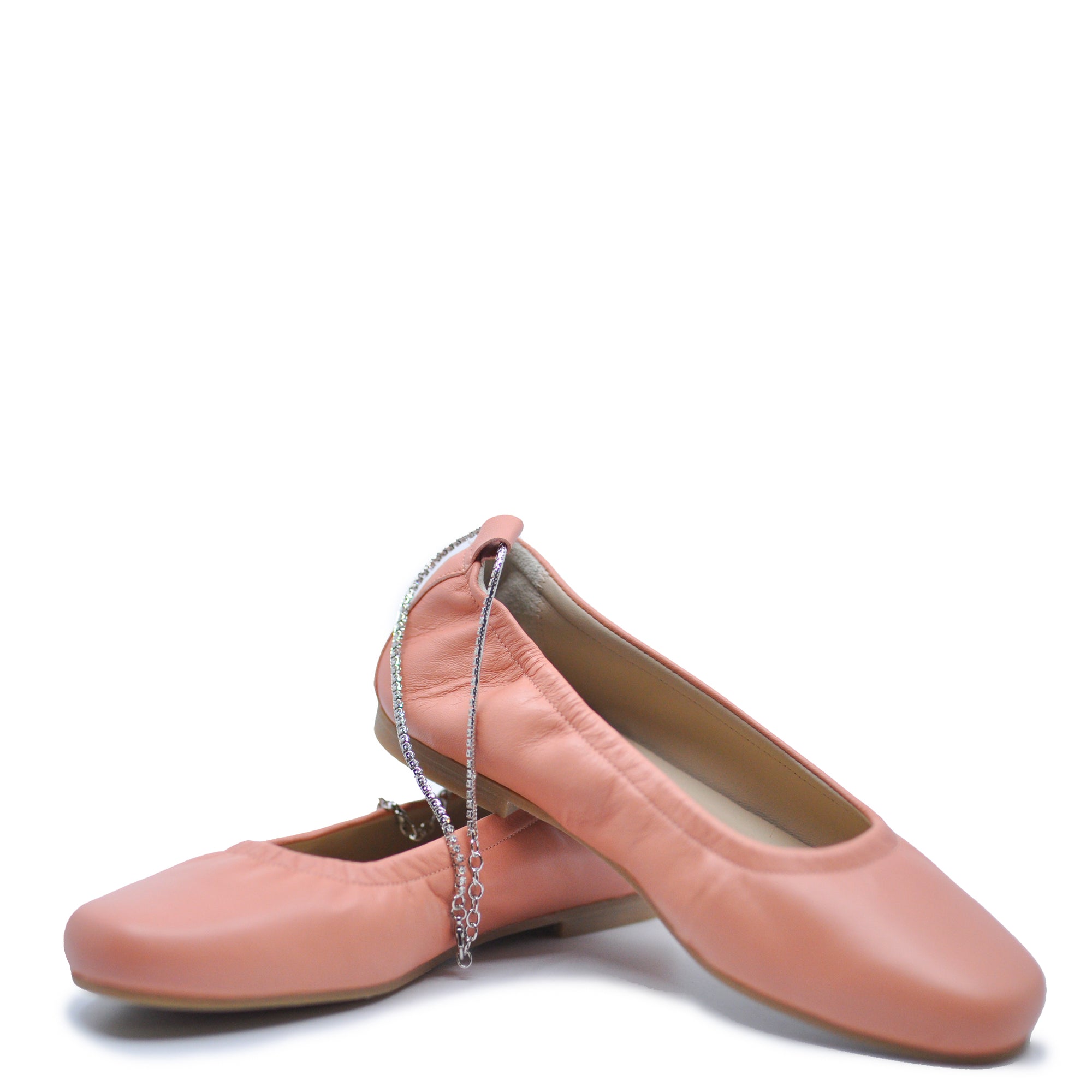 Manuela Apricot Anklet Ballet Flat-Tassel Children Shoes