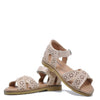 Petit Nord Scallop Floral Sandal-Tassel Children Shoes