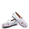 Atlanta Mocassin White Floral Penny Loafer-Tassel Children Shoes
