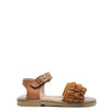 Petit Nord Cognac Ruffle Sandal-Tassel Children Shoes