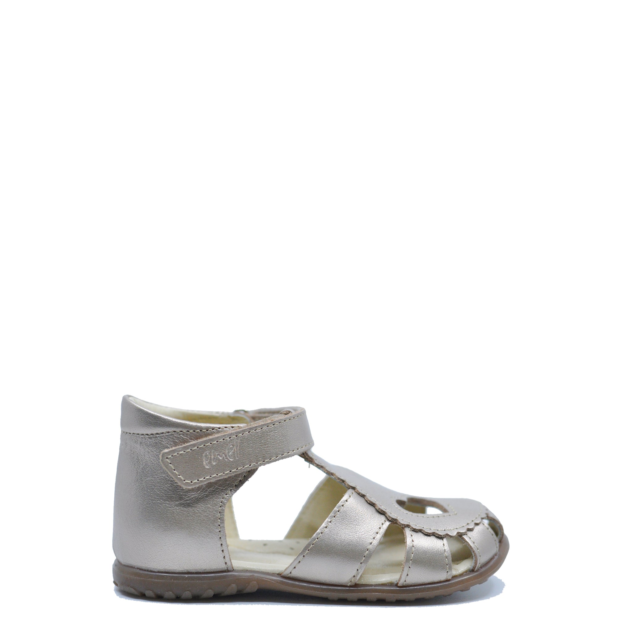 Emel Metallic Heart Baby Sandal-Tassel Children Shoes