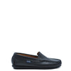 Atlanta Mocassin Black Pebbled Loafer-Tassel Children Shoes