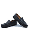 old Atlanta Mocassin Black Pebbled Loafer-Tassel Children Shoes