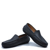 Atlanta Mocassin Black Pebbled Loafer-Tassel Children Shoes