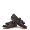 Sonatina Dark Navy and Gray Tassel Loafer-Tassel Children Shoes