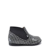 Emel Gray Houndstooth Elastic Bootie-Tassel Children Shoes