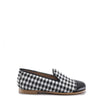 Hoo Checkered Captoe Smoking Loafer-Tassel Children Shoes