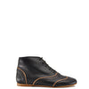 Sonatina Black and Cognac Wingtip Bootie-Tassel Children Shoes