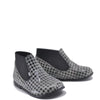 Emel Gray Houndstooth Elastic Bootie-Tassel Children Shoes
