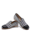 Hoo Checkered Captoe Smoking Loafer-Tassel Children Shoes