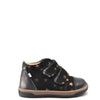 Emel Black and Gold Star Velcro Baby Sneaker-Tassel Children Shoes
