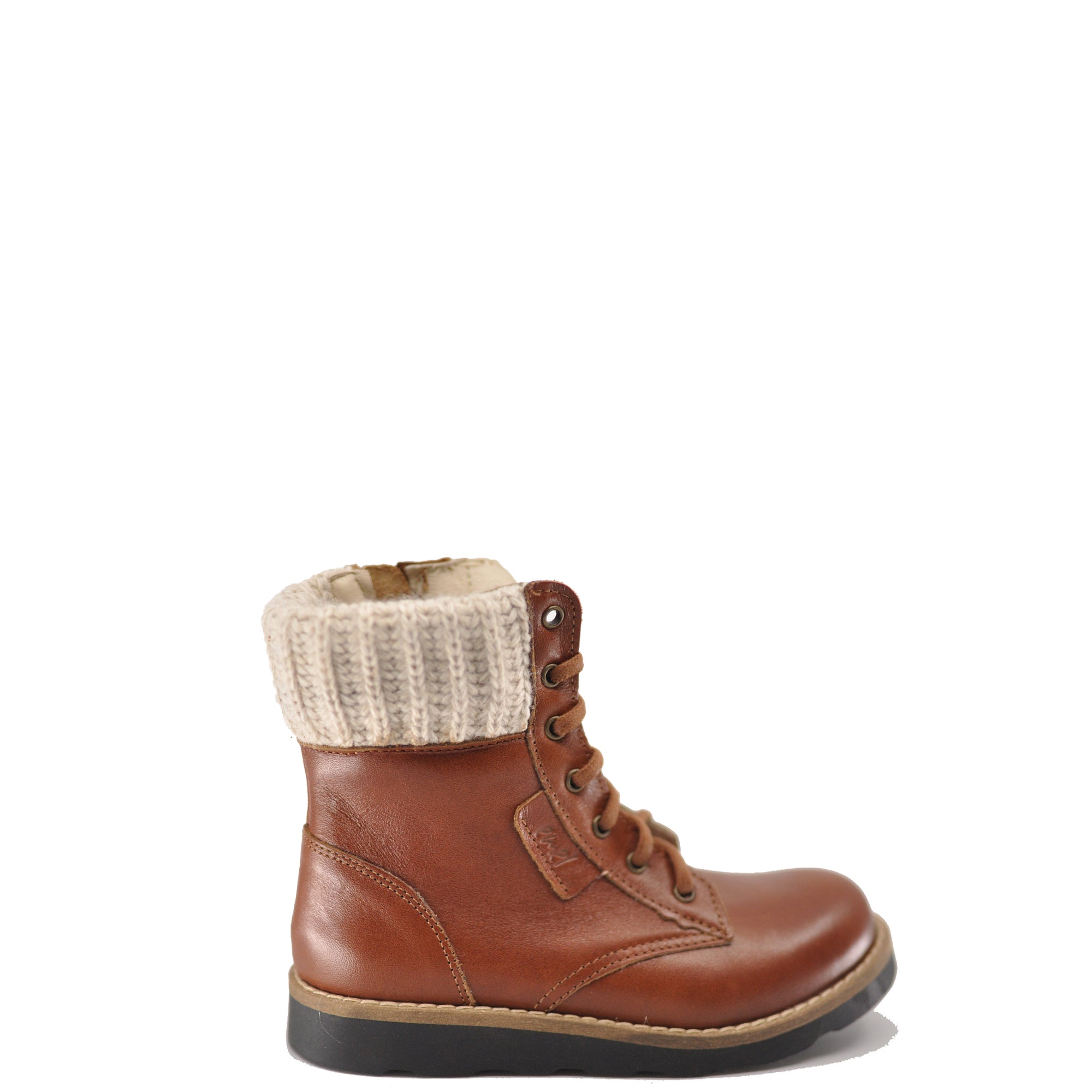 Emel Luggage Leather Lace Up Boot-Tassel Children Shoes