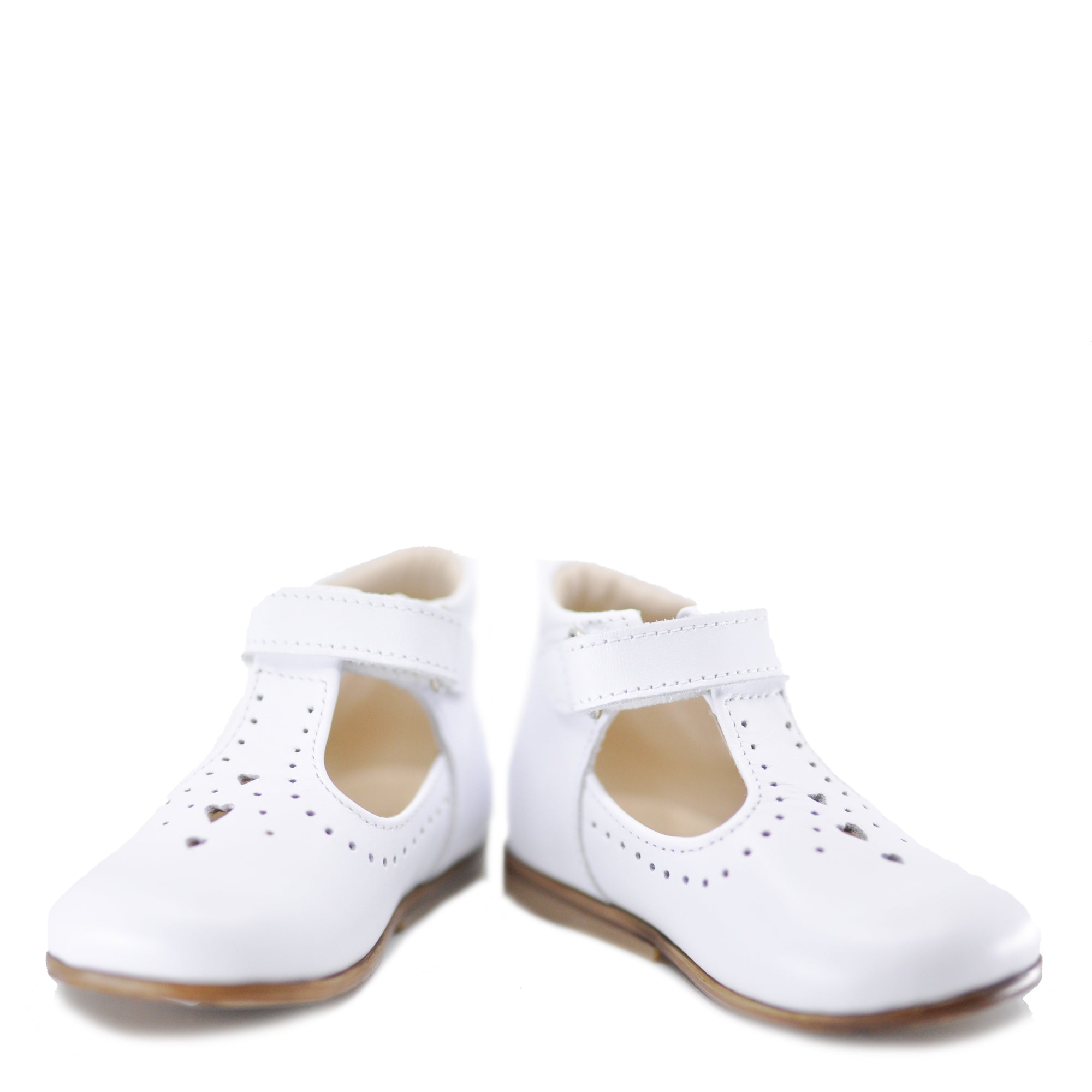 Emel White T-Strap Baby Shoe-Tassel Children Shoes