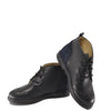 Blublonc Black Pebbled Leather Bootie-Tassel Children Shoes