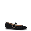 Beberlis Black Velvet Swirl with Buckle Strap Mary Jane-Tassel Children Shoes